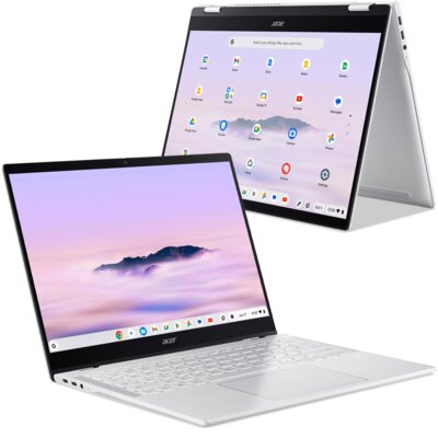 Laptop ACER Chromebook Plus Spin 514 CP514-5HN-K41G 14" IPS MT Ultra 910 16GB RAM 256GB SSD Chrome OS, Funkcje AI
