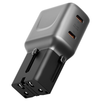Ładowarka sieciowa ENERGEA TravelGo 45W Grafitowo-czarny ładowarka do telefonu USB-C