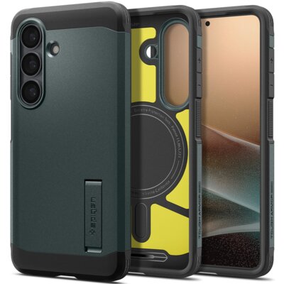 Etui SPIGEN Tough Armor Mag MagSafe do Samsung Galaxy S26+ Zielony