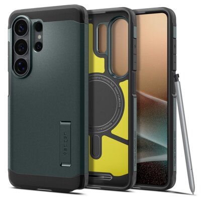 Etui SPIGEN Tough Armor Mag MagSafe do Samsung Galaxy S26 Ultra Zielony