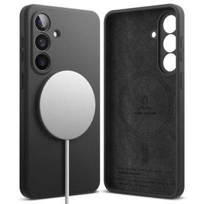 Etui RINGKE Silicone Magnetic MagSafe do Samsung Galaxy S26 Czarny