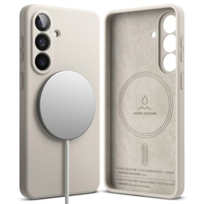 Etui RINGKE Silicone Magnetic MagSafe do Samsung Galaxy S26 Kamienny