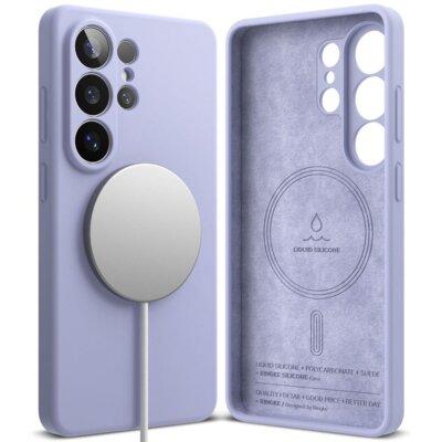 Etui RINGKE Silicone Magnetic MagSafe do Samsung Galaxy S26 Ultra Lawendowy
