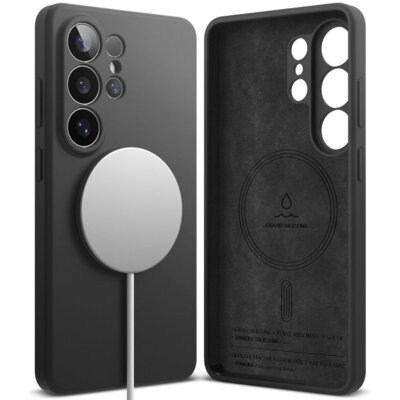 Etui RINGKE Silicone Magnetic MagSafe do Samsung Galaxy S26 Ultra Czarny