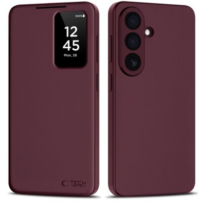 Etui TECH-PROTECT Smart Wallet do Samsung Galaxy S26 Bordowy
