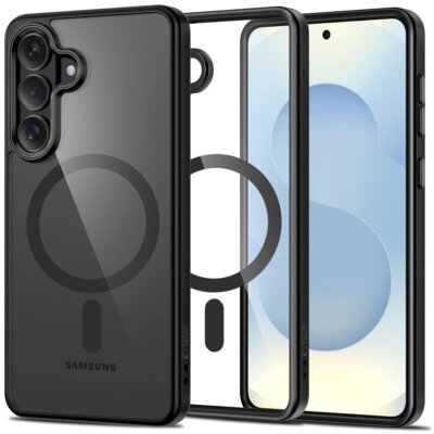 Etui TECH-PROTECT MagMat MagSafe do Samsung Galaxy S26+ Przezroczysto-czarny