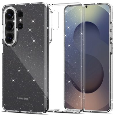 Etui TECH-PROTECT FlexAir do Samsung Galaxy S26 Przezroczysto-brokatowy