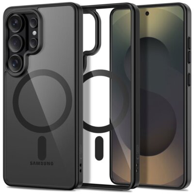 Etui TECH-PROTECT MagMat MagSafe do Samsung Galaxy S26 Ultra Przezroczysto-czarny