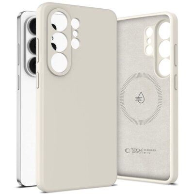 Etui TECH-PROTECT Silicone MagSafe do Samsung Galaxy S26 Ultra Beżowy