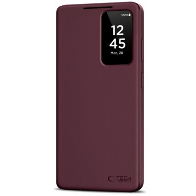 Etui TECH-PROTECT Smart Wallet do Samsung Galaxy S26 Ultra Bordowy