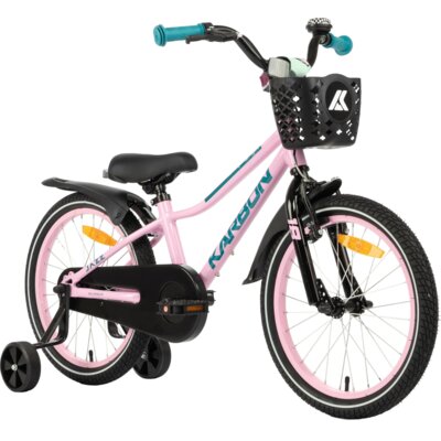 Rower dziecięcy KARBON Jazz 18 cali dla dziewczynki Różowy