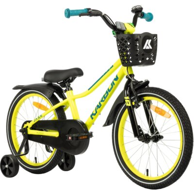 Rower dziecięcy KARBON Jazz 18 cali Limonkowy Wzrost: 115-130 cm Wiek: 4-6 lat