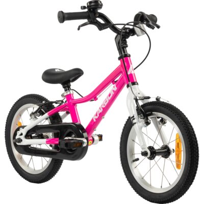 Rower dziecięcy KARBON Superlight 14 cali dla dziewczynki Różowy