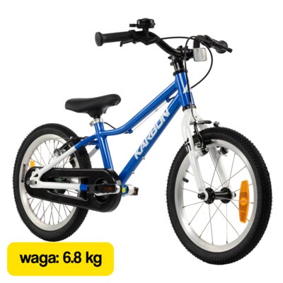 Rower dziecięcy KARBON Superlight Automatic 16 cali Niebieski Wzrost: 100-120 cm Wiek: 4-6 lat