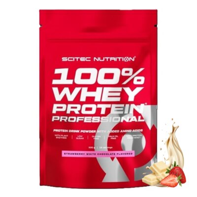 Odżywka białkowa SCITEC NUTRITION Whey Protein Professional Truskawka-biała czekolada (500 g)