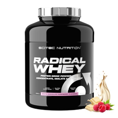 Odżywka białkowa SCITEC NUTRITION Radical Whey Biała czekolada z maliną (2000 g)