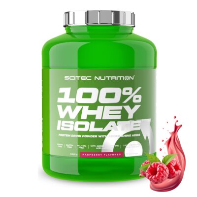 Odżywka białkowa SCITEC NUTRITION 100 Whey Isolate Malinowy (1816 g)