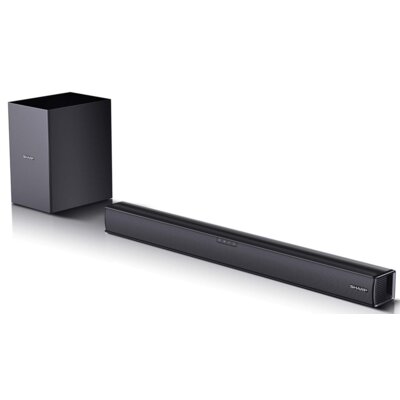 Soundbar SHARP HT-SBW182 Czarny 2.1-kanałowy, Bezprzewodowy Subwoofer, HDMI ARC, Bluetooth, Korektor EQ