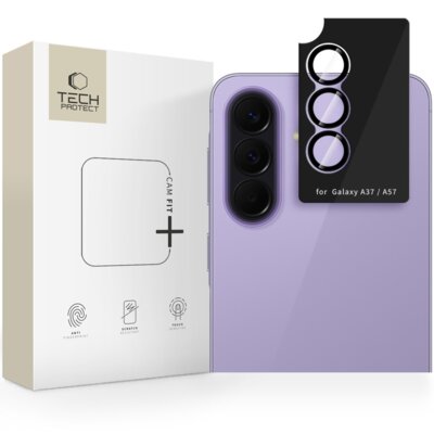 Osłona aparatu TECH-PROTECT CamRing Fit+ do Samsung Galaxy A37/A57 5G Czarny