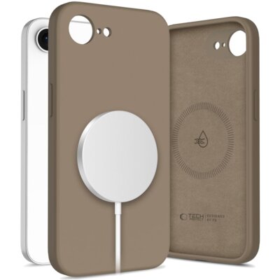 Etui TECH-PROTECT Silicone Magsafe do Apple iPhone 16e/17e Brązowy
