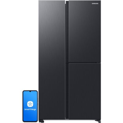 Lodówka SAMSUNG RH69DG805EB1EF Side by Side AI No Frost 178cm Grafitowa stal Podajnik wody