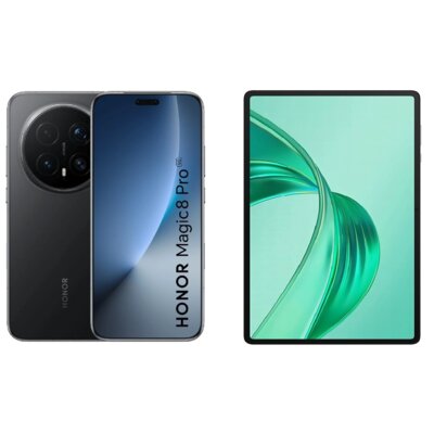 Smartfon HONOR Magic8 Pro 5G 12/512GB 6.71" 120Hz Czarny + Tablet HONOR Pad X8A