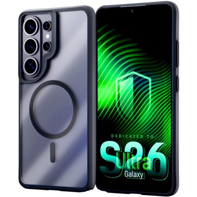 Etui XLINE MagSystem Satin Guardx do Samsung Galaxy S26 Ultra Przezroczysto-czarny