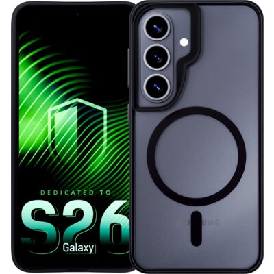 Etui XLINE MagSystem Satin Guardx do Samsung Galaxy S26 Przezroczysto-czarny