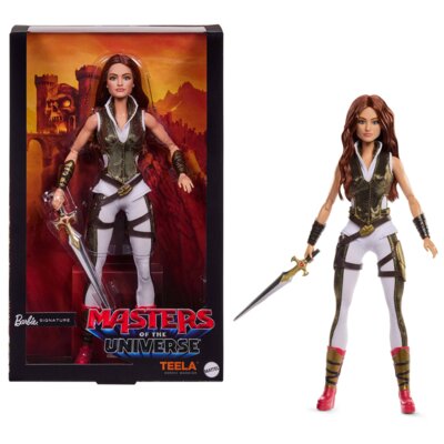Lalka Barbie Signature Master of the Universe He-Man Teela JKG65