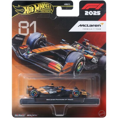 Samochód Hot Wheels Premium Formuła 1 Bolid F1 McLaren Oscar Piastri JKD81