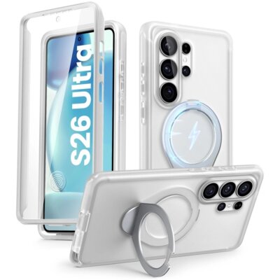 Etui SUPCASE Cosmo Mag MagSafe do Samsung Galaxy S26 Ultra Przezroczysto-biały