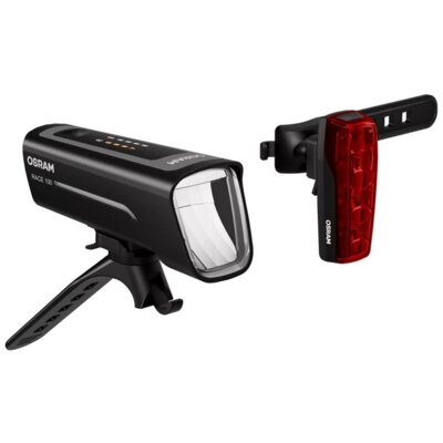 Zestaw lampek rowerowych OSRAM LEDsBIKE Race 100 SET