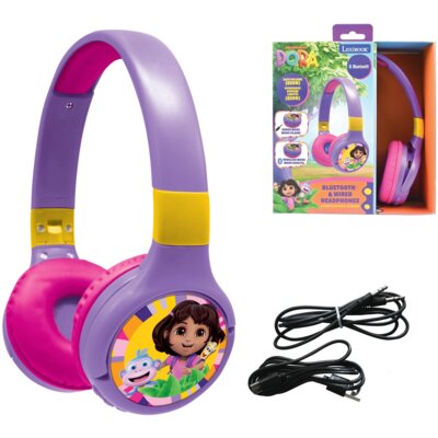 Zabawka słuchawki nauszne LEXIBOOK Dora HPBT010DOR