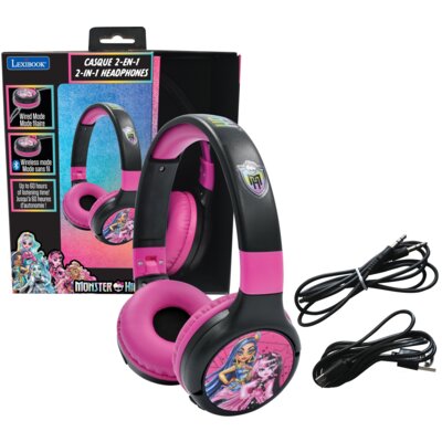 Zabawka słuchawki nauszne LEXIBOOK Monster High HPBT010MH