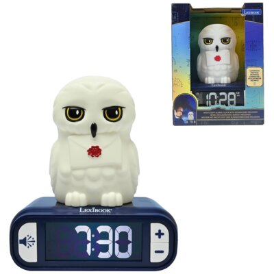 Zabawka budzik z lampką nocną LEXIBOOK Harry Potter Hedwiga RL800HP1