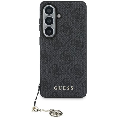 Etui GUESS 4G Classic Logo Chram MagSafe do Samsung Galaxy S26 Czarny