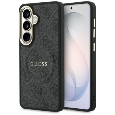 Etui GUESS 4G Embossed Ring MagSafe do Samsung Galaxy S26 Czarny