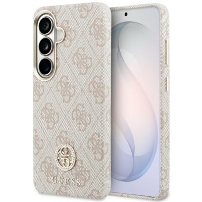 Etui GUESS 4G Rhinestone Round Logo MagSafe do Samsung Galaxy S26+ Różowy