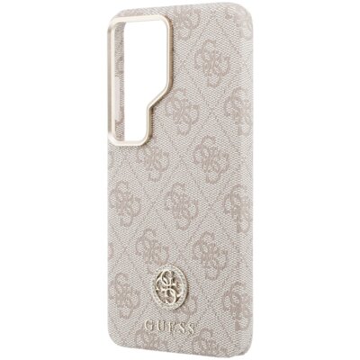 Etui GUESS 4G Rhinestone Round Logo MagSafe do Samsung Galaxy S26 Ultra Różowy
