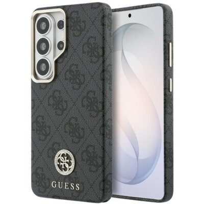 Etui GUESS 4G Rhinestone Round Logo MagSafe do Samsung Galaxy S26 Ultra Czarny