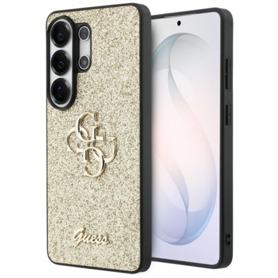 Etui GUESS Fixed Glitter Big 4G Metal Logo do Samsung Galaxy S26 Ultra Złoty