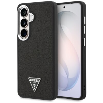 Etui GUESS Fixed Glitter Triangle MagSafe do Samsung Galaxy S26 Czarny