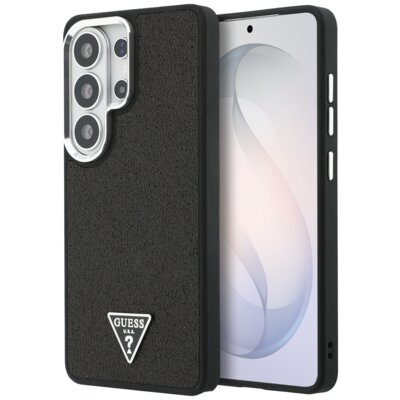 Etui GUESS Fixed Glitter Triangle MagSafe do Samsung Galaxy S26 Ultra Czarny