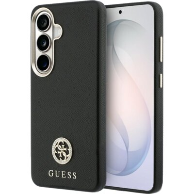 Etui GUESS Rhinestone Round Logo MagSafe do Samsung Galaxy S26 Czarny