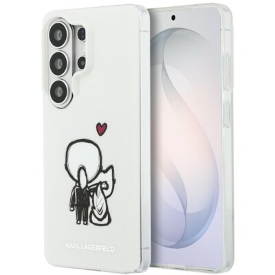 Etui KARL LAGERFELD IML Karl&Choupette MagSafe do Samsung Galaxy S26 Ultra Przezroczysty