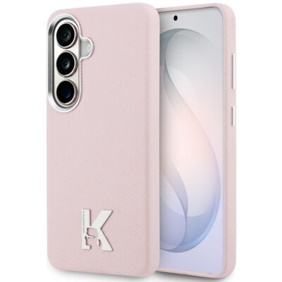 Etui KARL LAGERFELD K Metal Logo MagSafe do Samsung Galaxy S26 Różowy