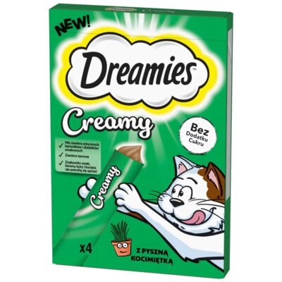 Przysmak dla kota DREAMIES Creamy z kocimiętką 4 x 10 g