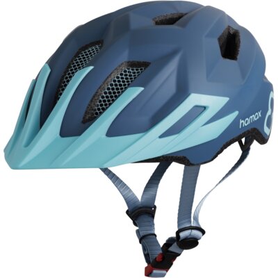 Kask rowerowy HAMAX Flow Niebieski dla Dzieci z lampką (rozmiar 52-57)