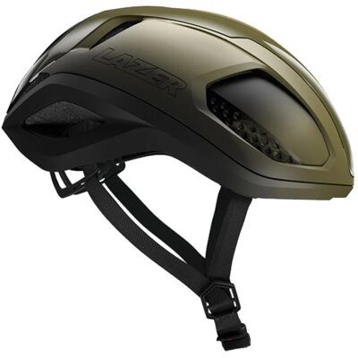 Kask rowerowy LAZER Vento KinetiCore Czarno-zielony Szosowy z możliwością zamontowania lampki (rozmiar L)