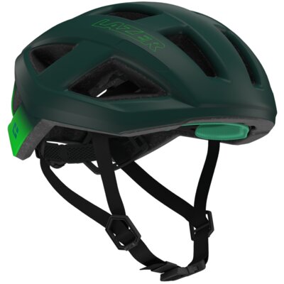Kask rowerowy LAZER Tonic KinetiCore Ciemnozielony Szosowy z możliwością zamontowania lampki (rozmiar S)